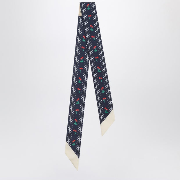 Valentino Garavani Cherryfic Bandeaux Scarf In Silk