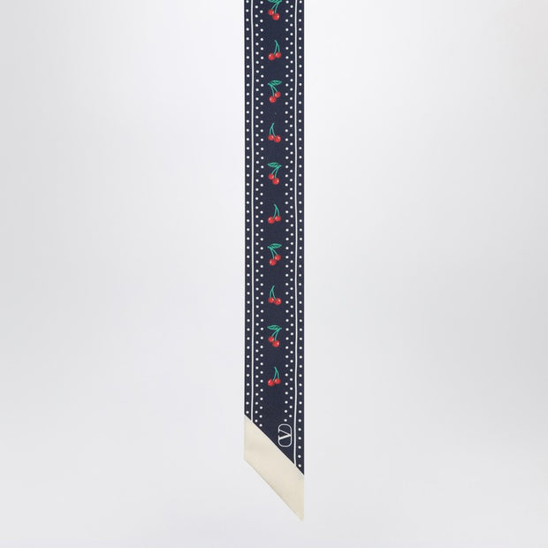Valentino Garavani Cherryfic Bandeaux Scarf In Silk
