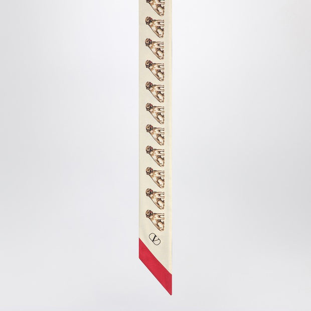 Valentino Garavani Petit Charles Bandeaux Scarf In Silk
