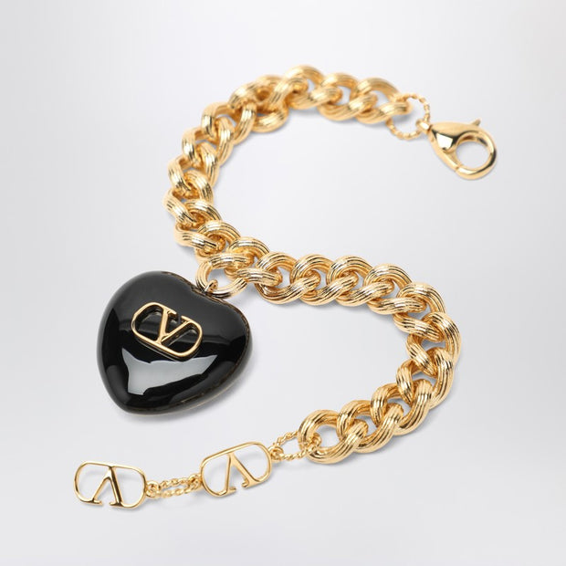 Valentino Garavani Coer Royal Bracelet Gold-coloured In Metal