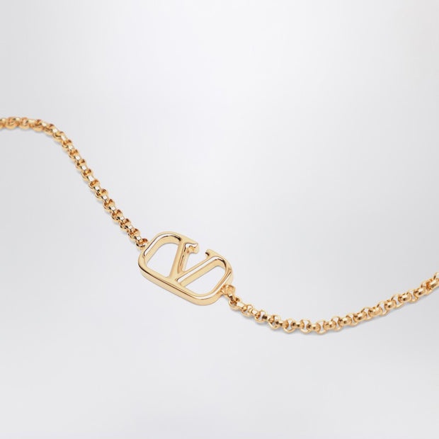 Valentino Garavani Vlogo Signature Gold Metal Bracelet
