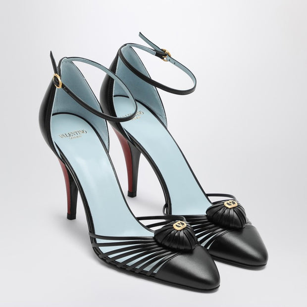 Valentino Garavani Décolleté VG Sandal Royal Black