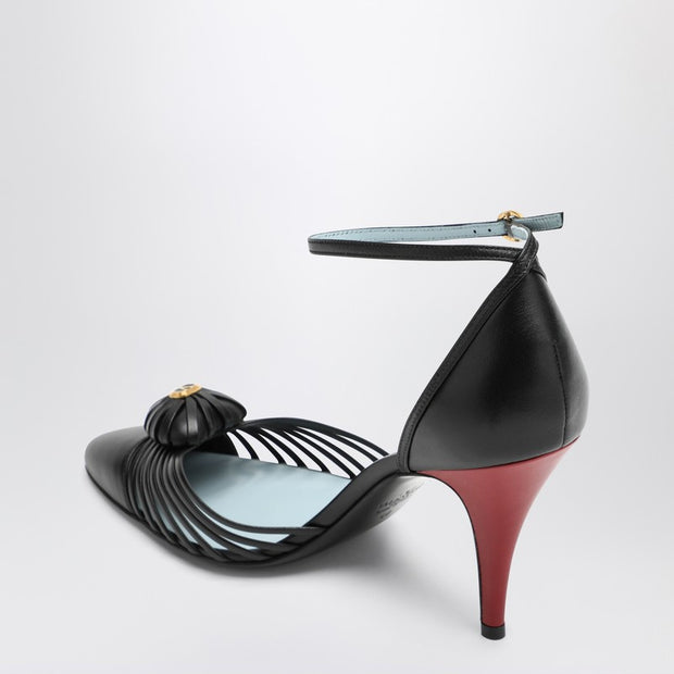 Valentino Garavani Décolleté VG Sandal Royal Black