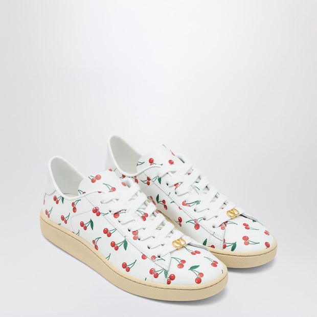 Valentino Garavani Royco Sneaker White With Cherryfic Pattern