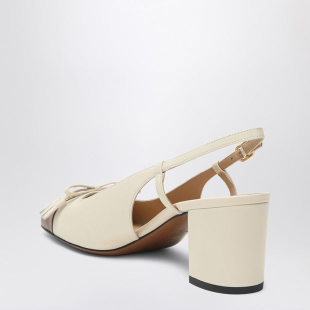 Valentino Garavani Slingback Valet Du Roi Pumps In Butter/tobacco