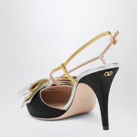Valentino Garavani Slingback Bowow Pumps Black With Bow