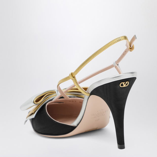 Valentino Garavani Slingback Bowow Pumps Black With Bow