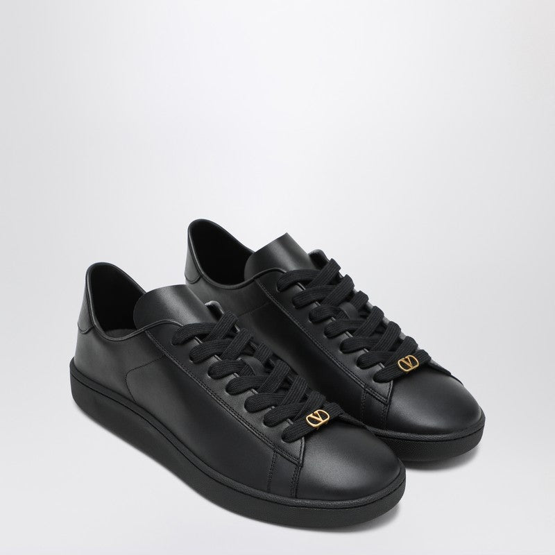 Valentino Garavani Black Leather Royco Sneakers