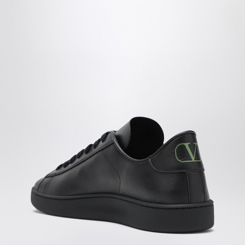 Valentino Garavani Black Leather Royco Sneakers