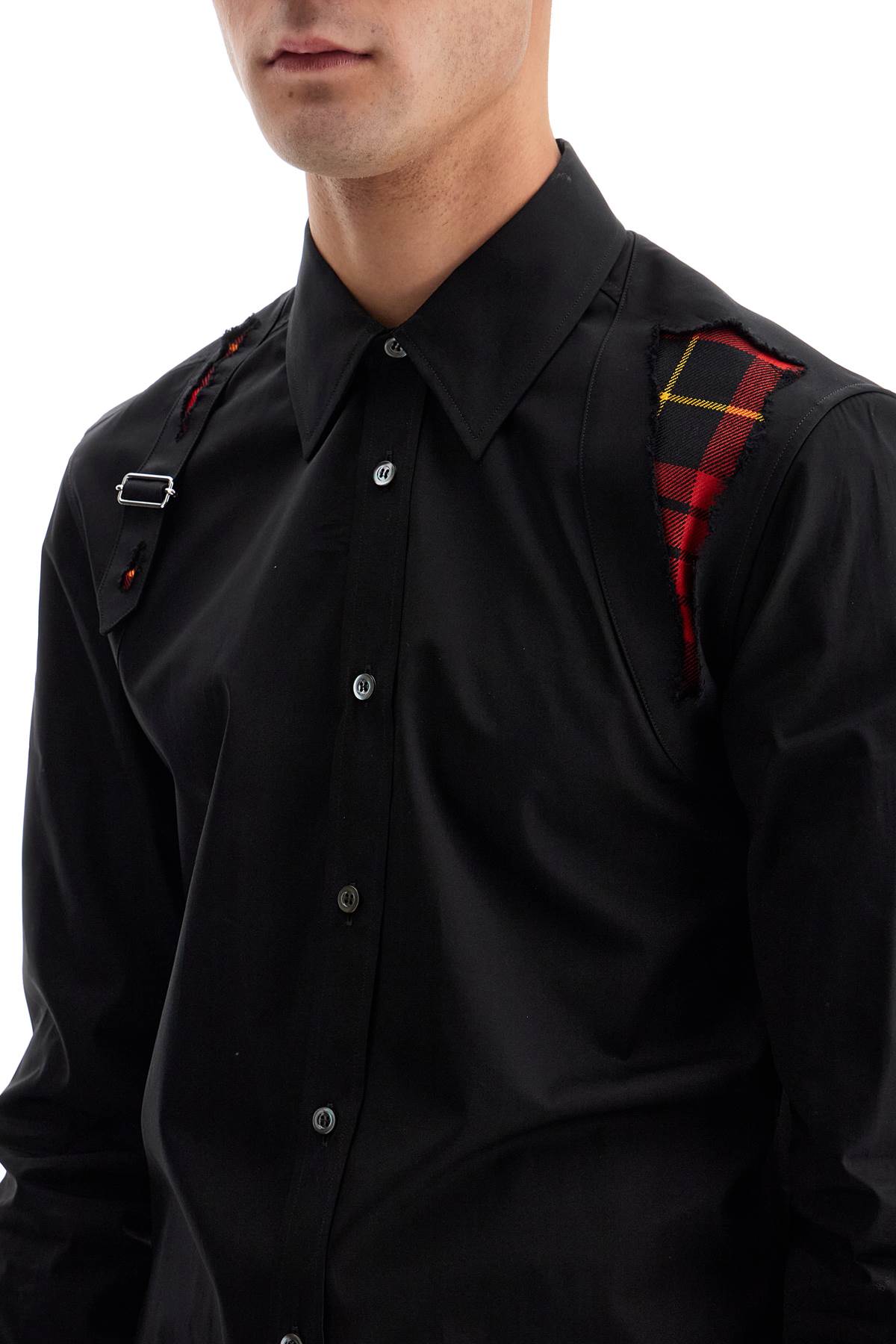 Alexander Mcqueen Macqueen Tartan Harness Shirt For Men