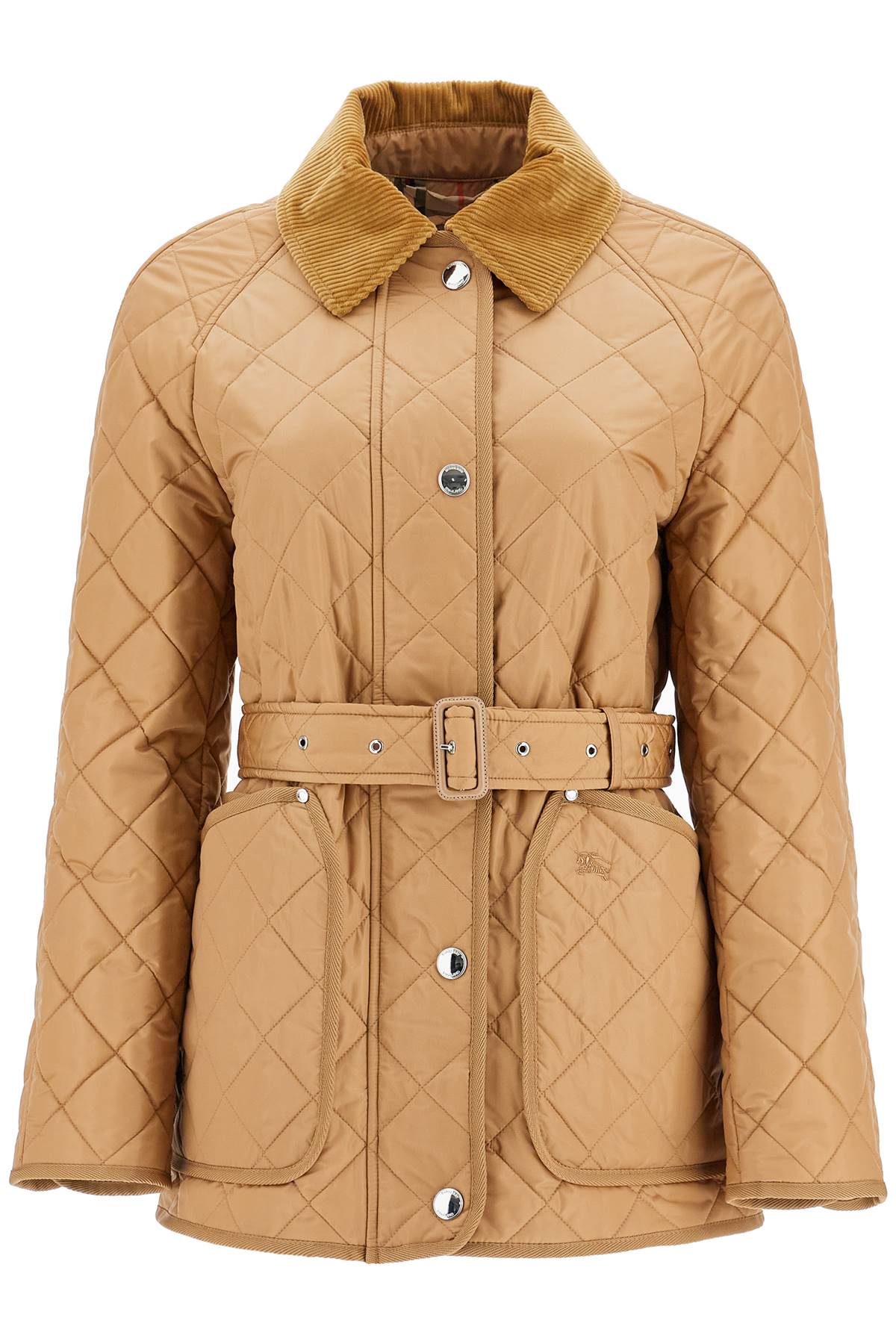 Burberry Quilted Jacket With Belt