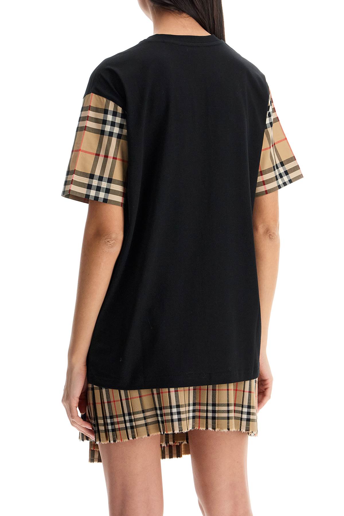 Burberry Check Sleeve T-Shirt