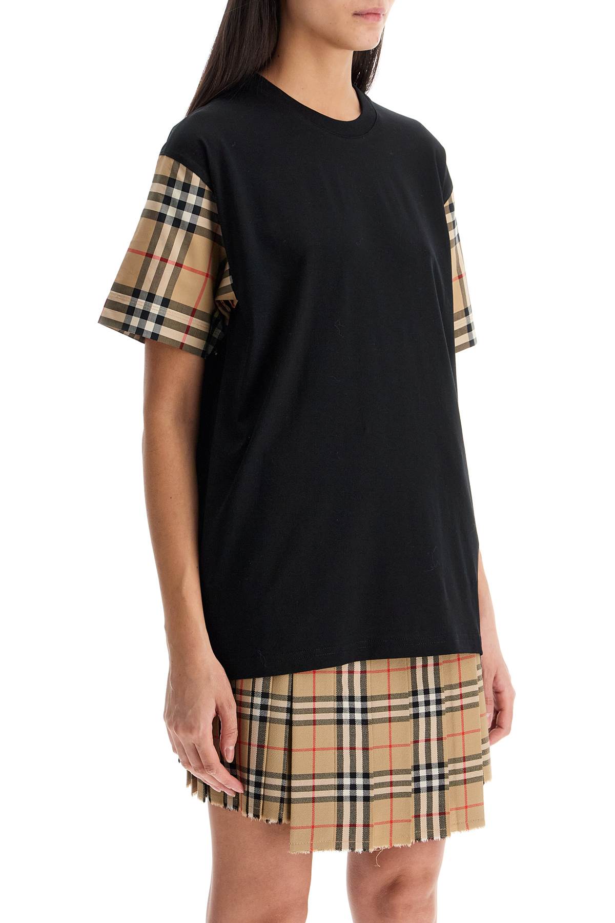 Burberry Check Sleeve T-Shirt