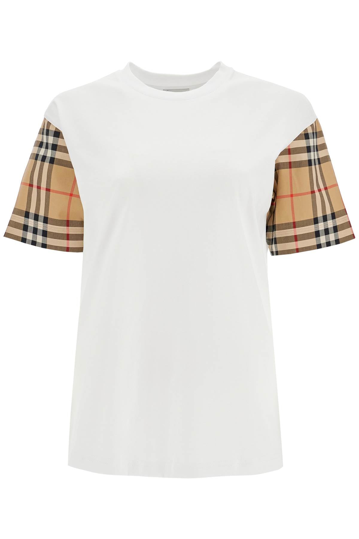 Burberry Check Sleeve T-Shirt