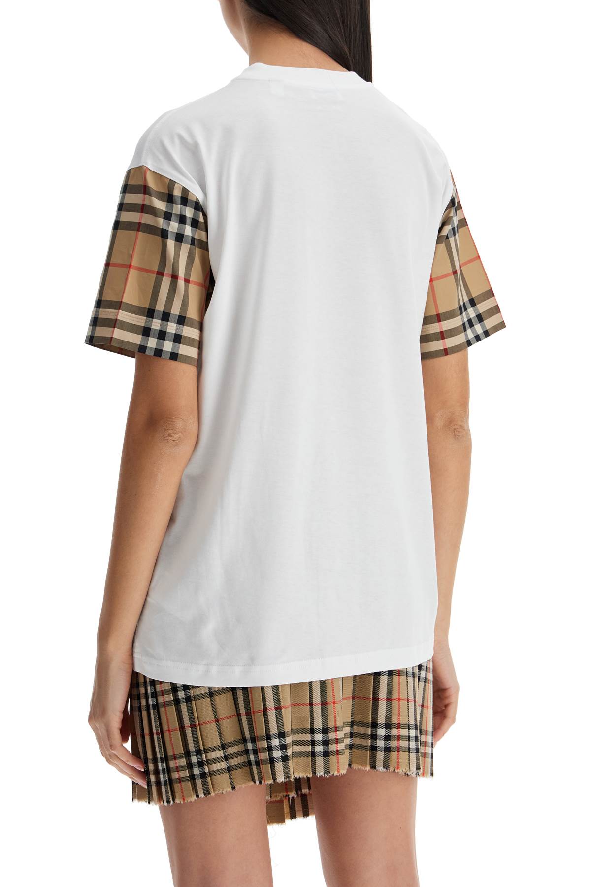 Burberry Check Sleeve T-Shirt