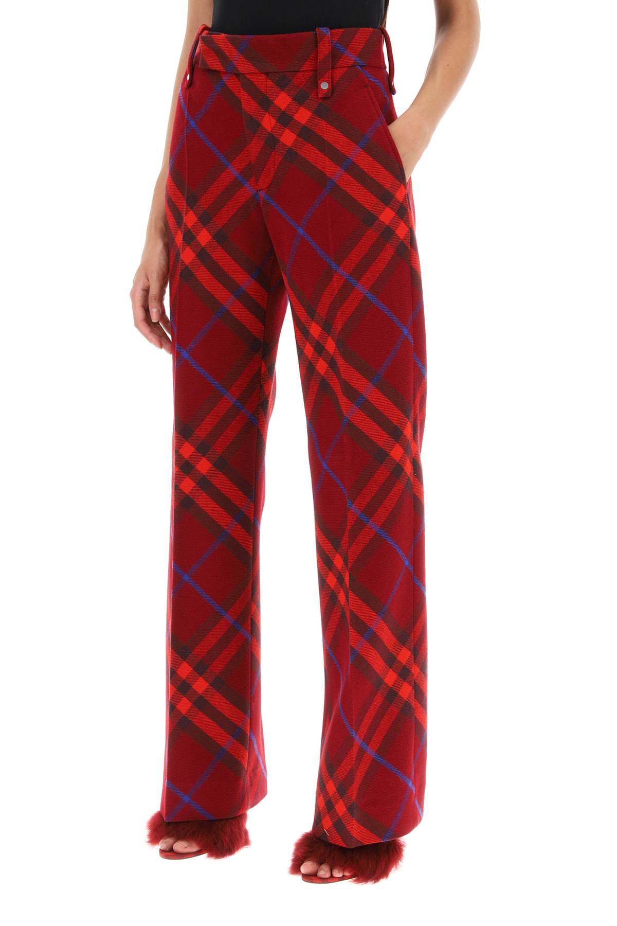 Burberry Check Wool Pants