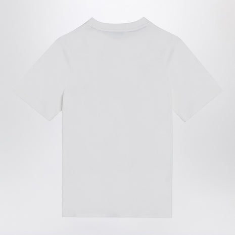 Burberry White Cotton T-shirt With EKD