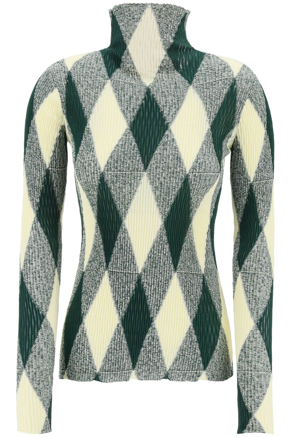 Burberry Check Turtleneck Sweater