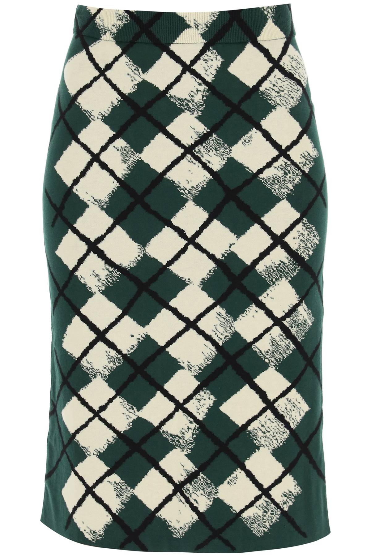 Burberry Diamond Jacquard Pencil Skirt