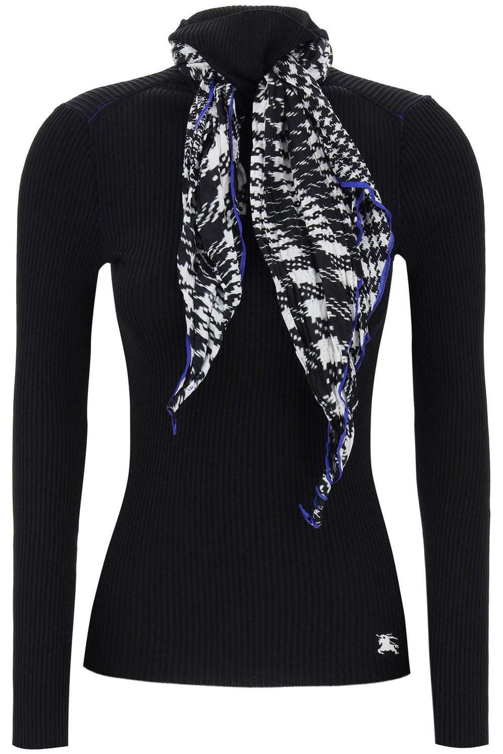 Burberry Scarf Rib Knit Sweater