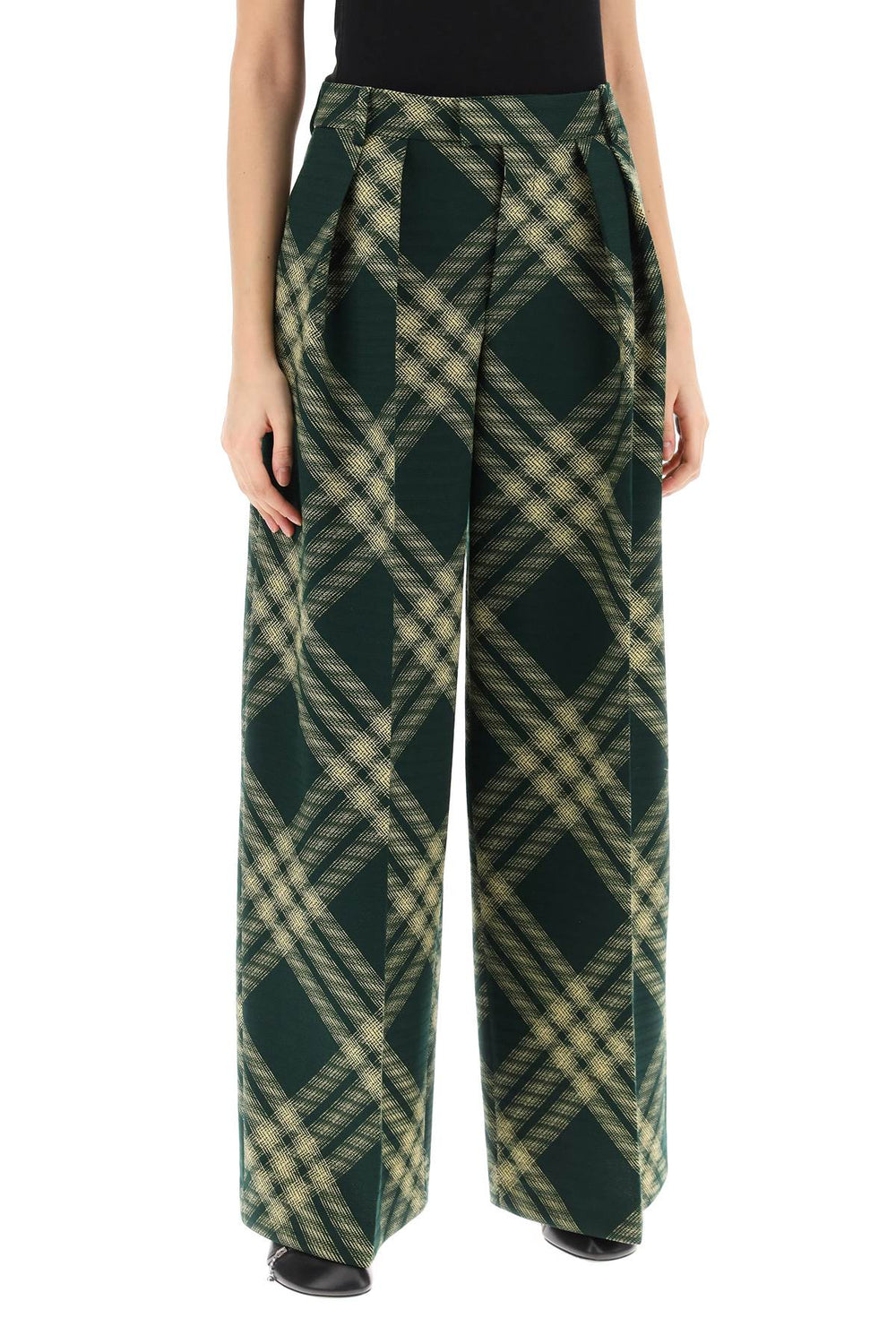 Burberry Check Palazzo Pants