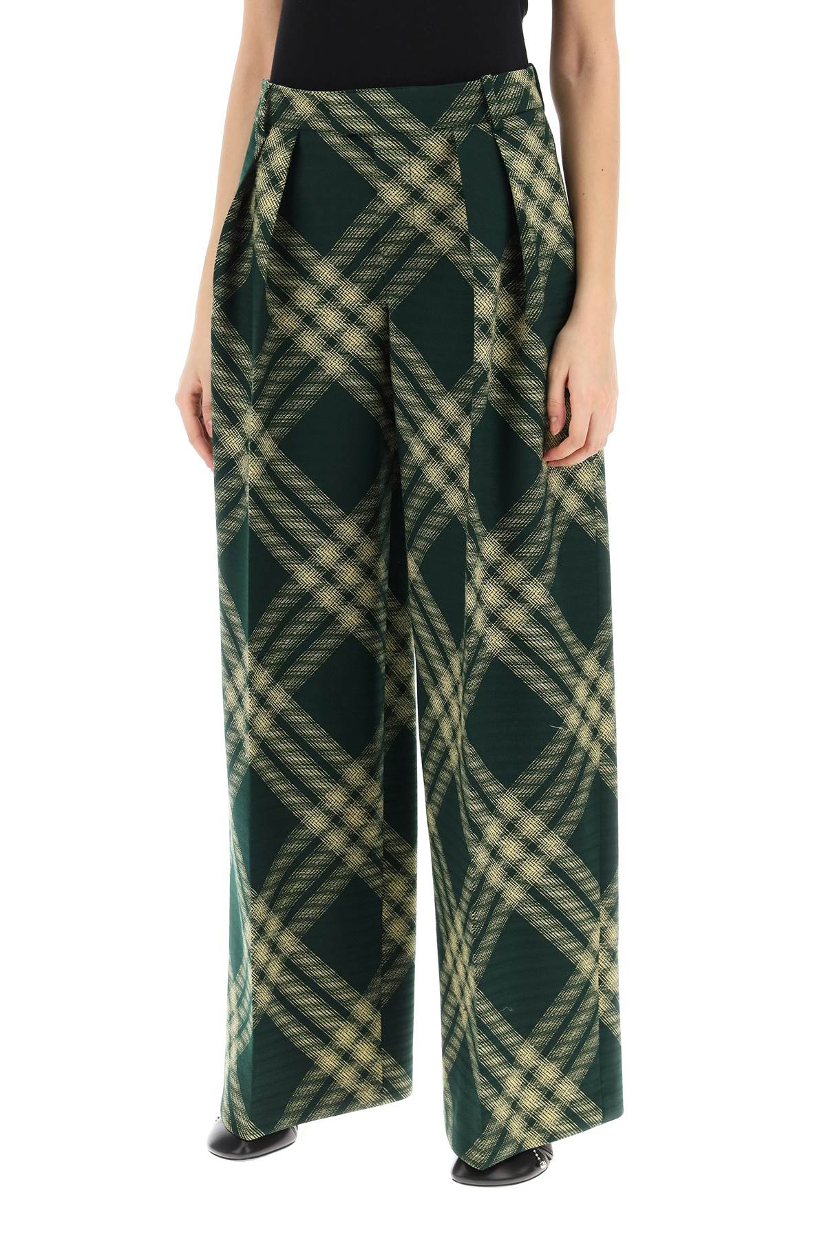 Burberry Check Palazzo Pants