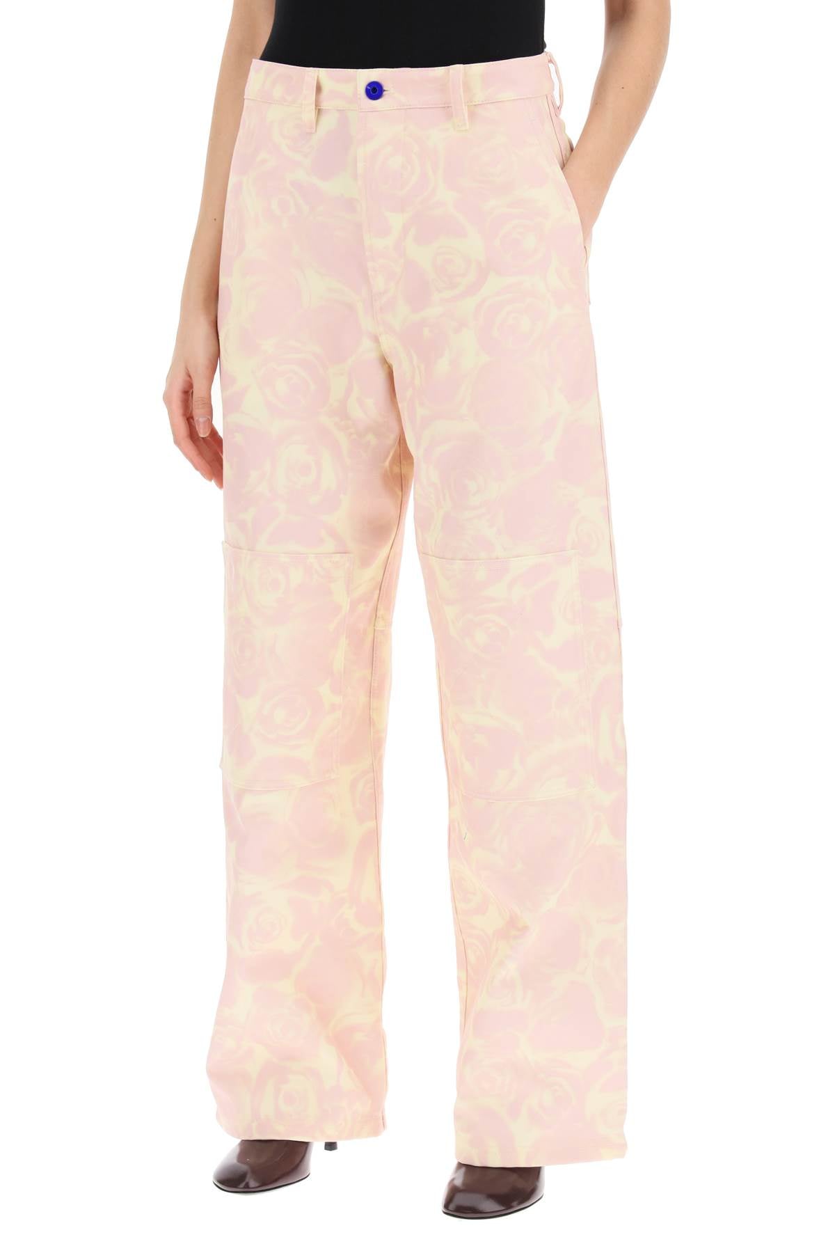 Burberry Rose Print Pants