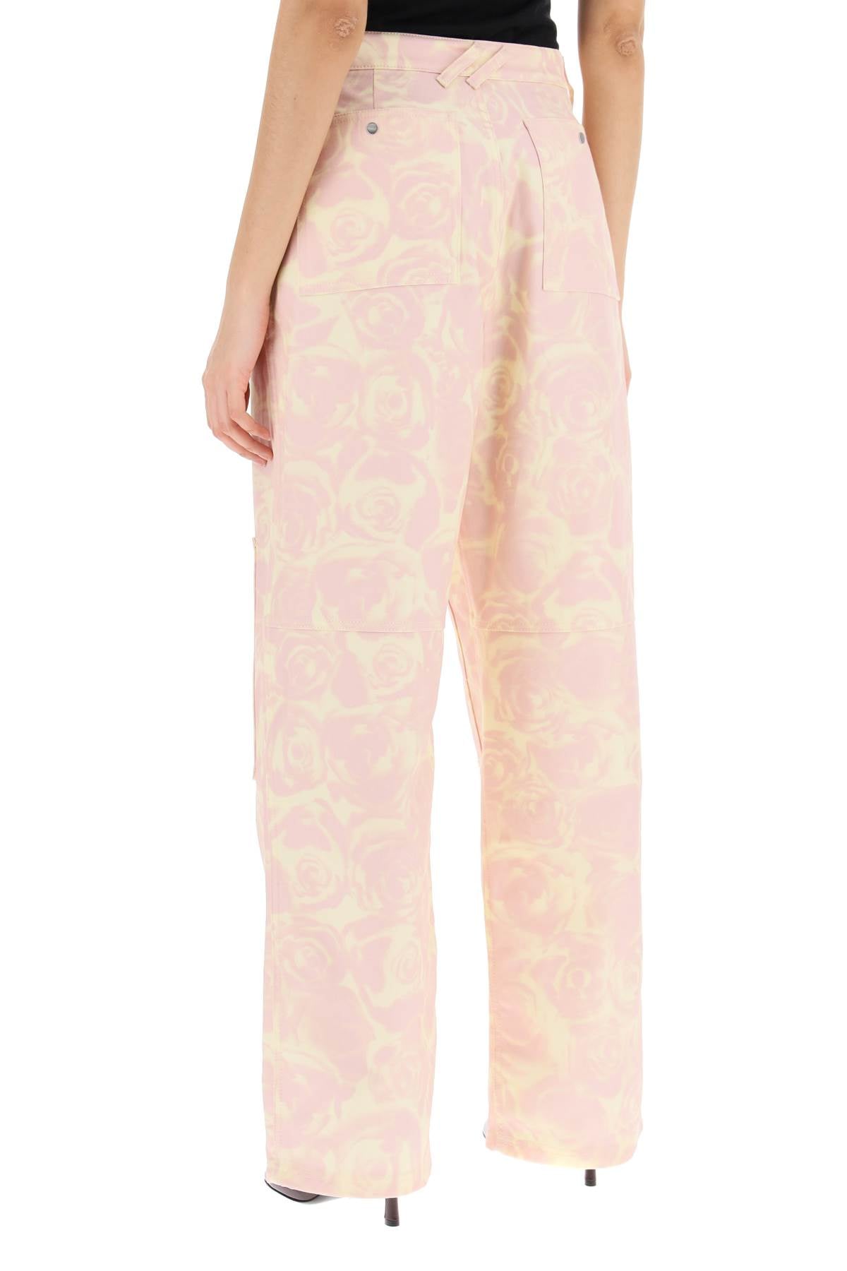 Burberry Rose Print Pants