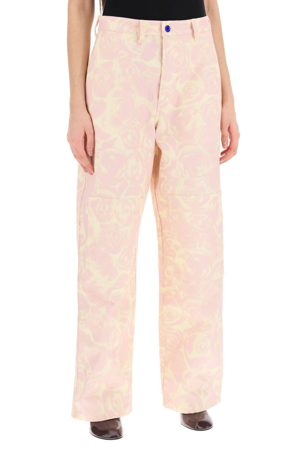 Burberry Rose Print Pants