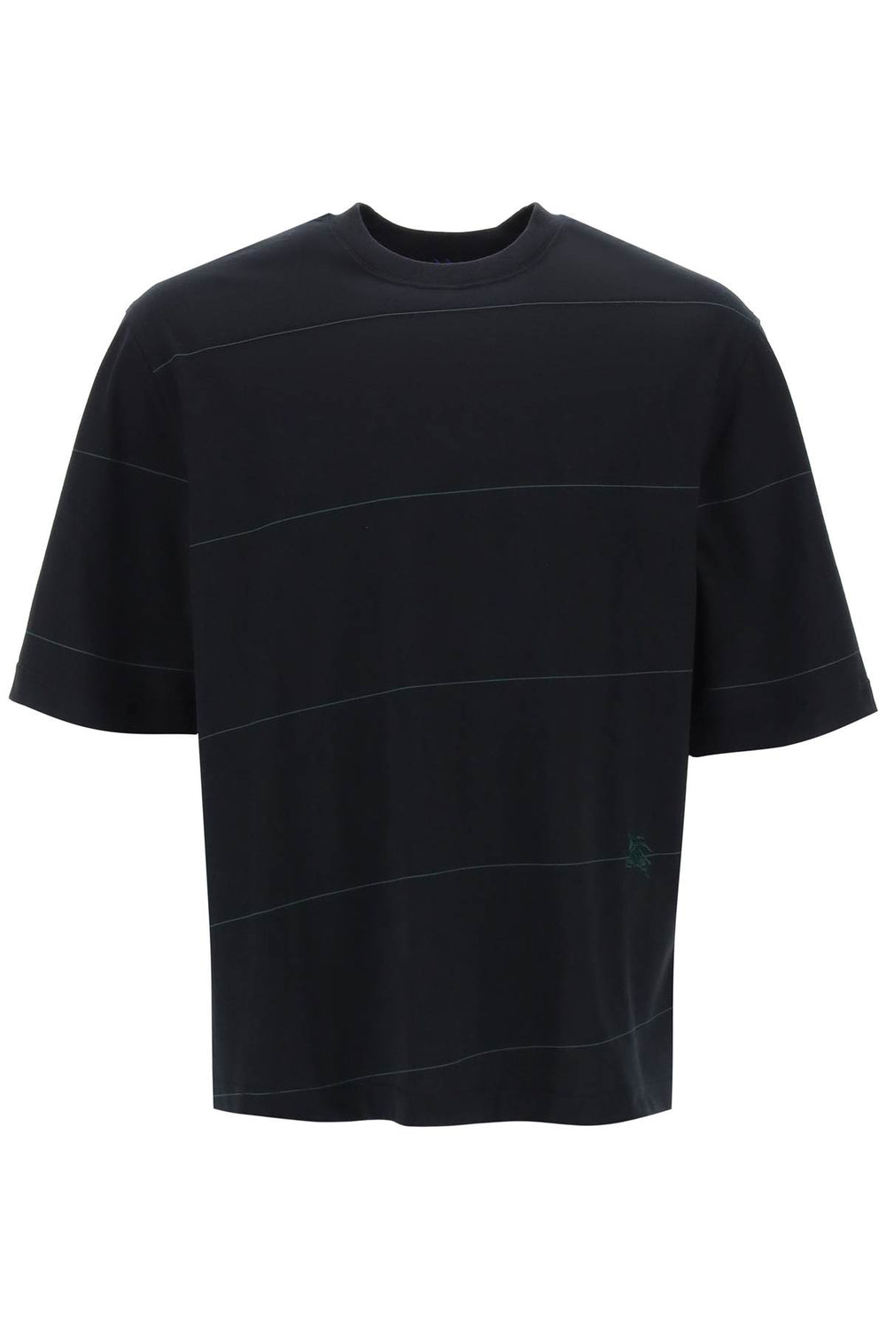 Burberry Striped T-Shirt With EKD Embroidery