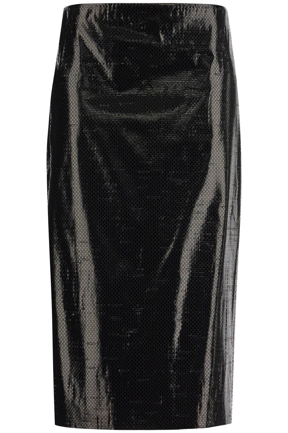 Alexander Mcqueen Silk Midi Pencil Skirt