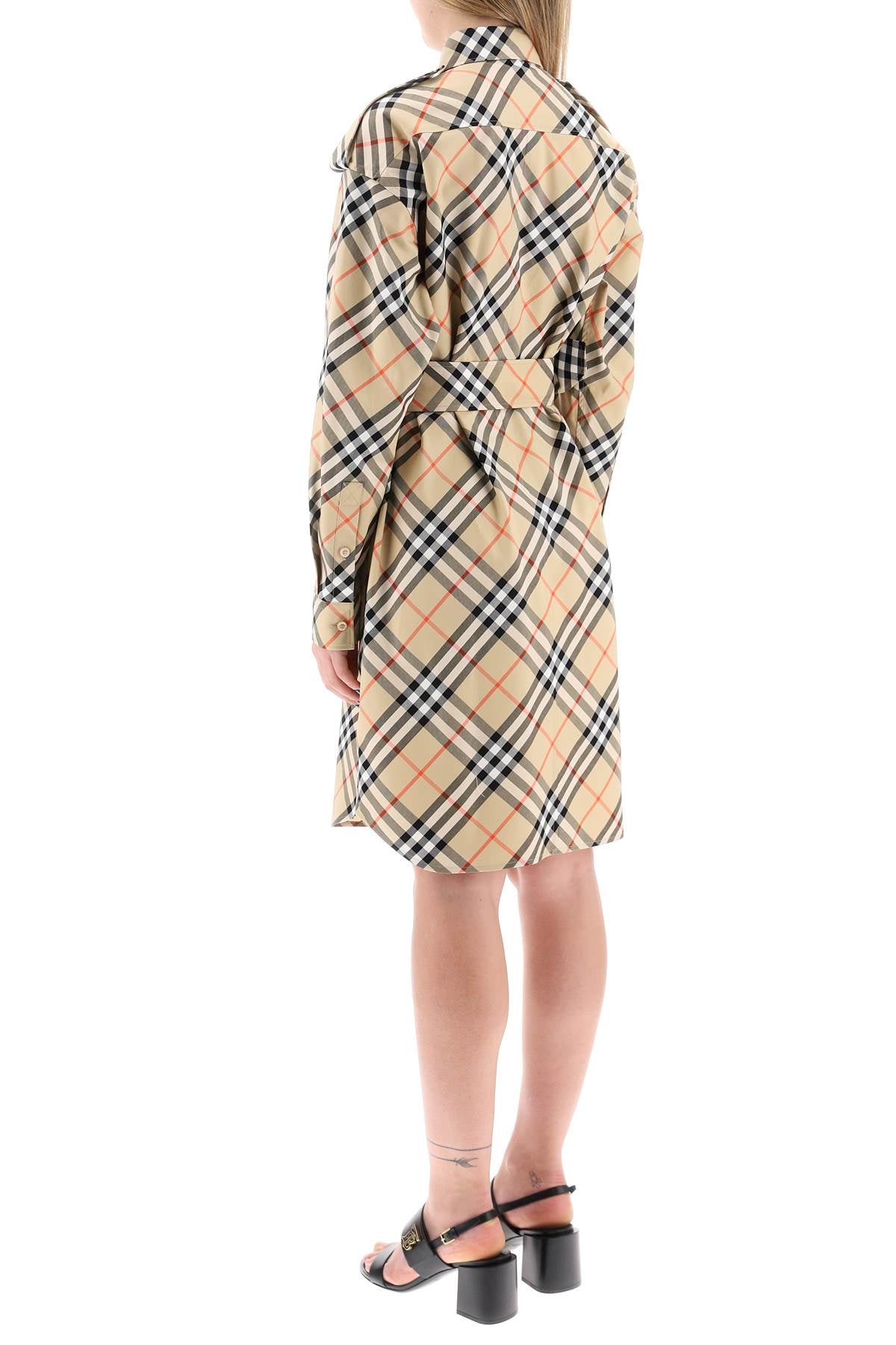 Burberry Check Cotton Chemisier Dress