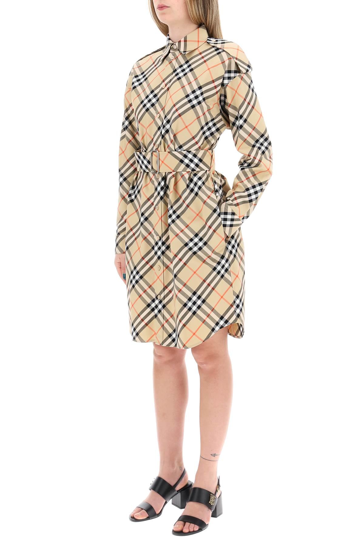 Burberry Check Cotton Chemisier Dress