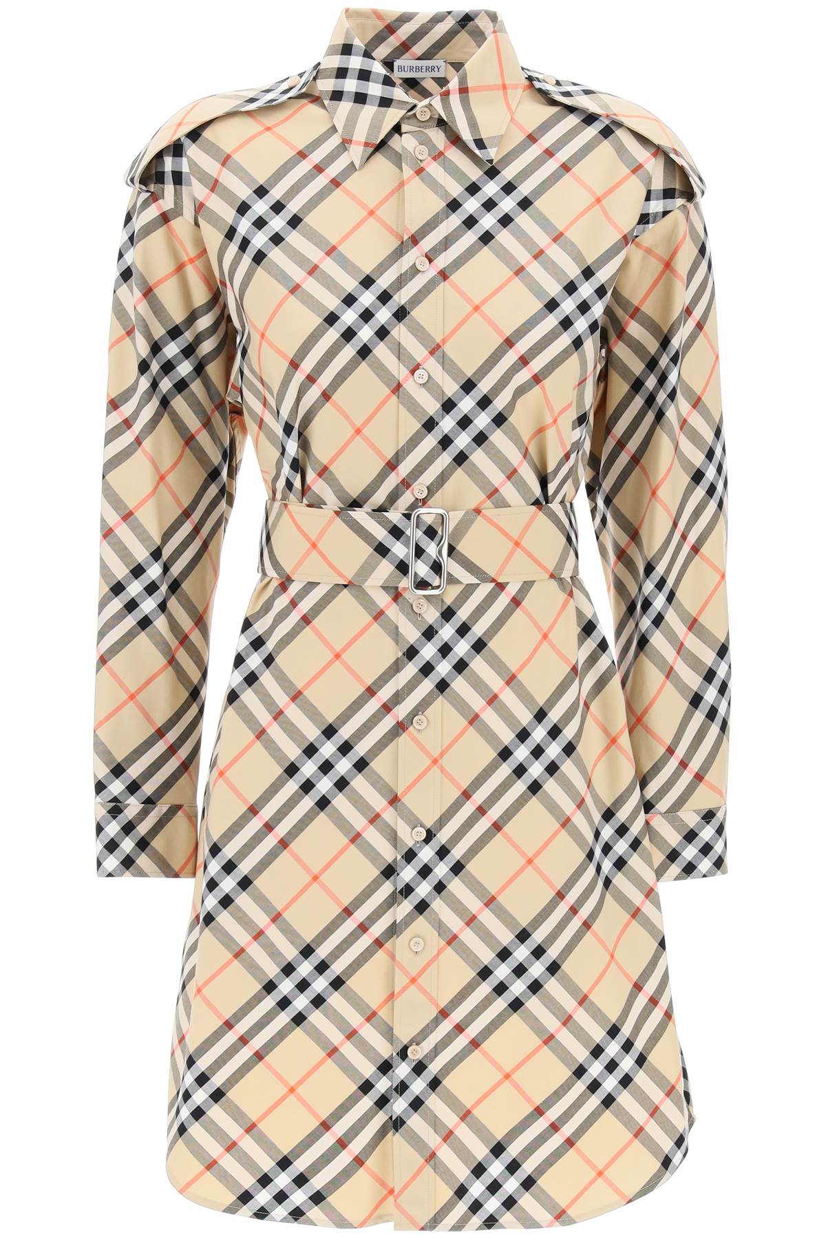 Burberry Check Cotton Chemisier Dress