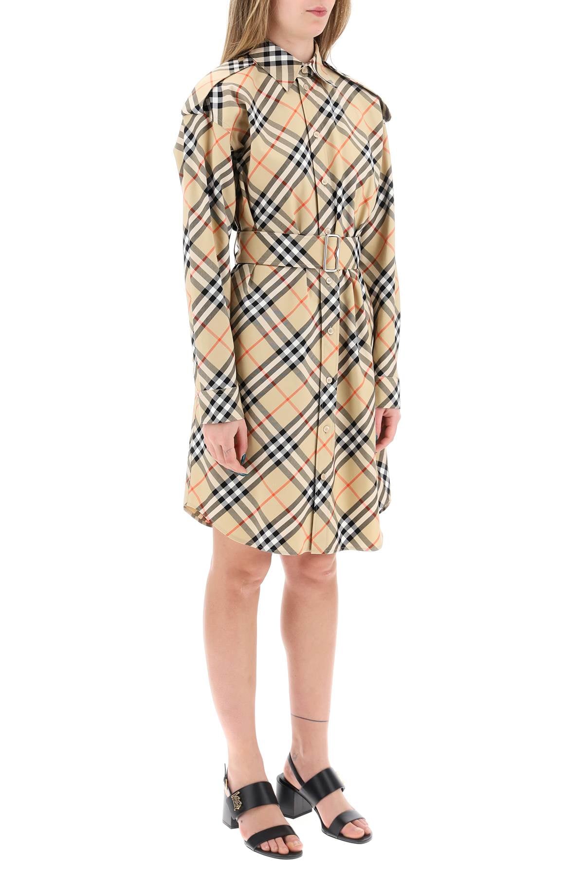 Burberry Check Cotton Chemisier Dress