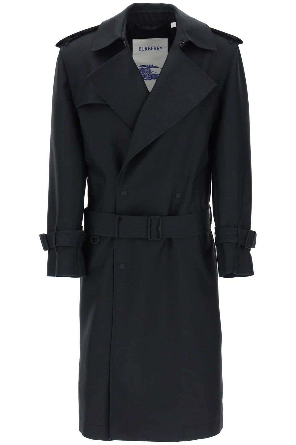 Burberry Double-Dreasted Silk Twill Trench Coat