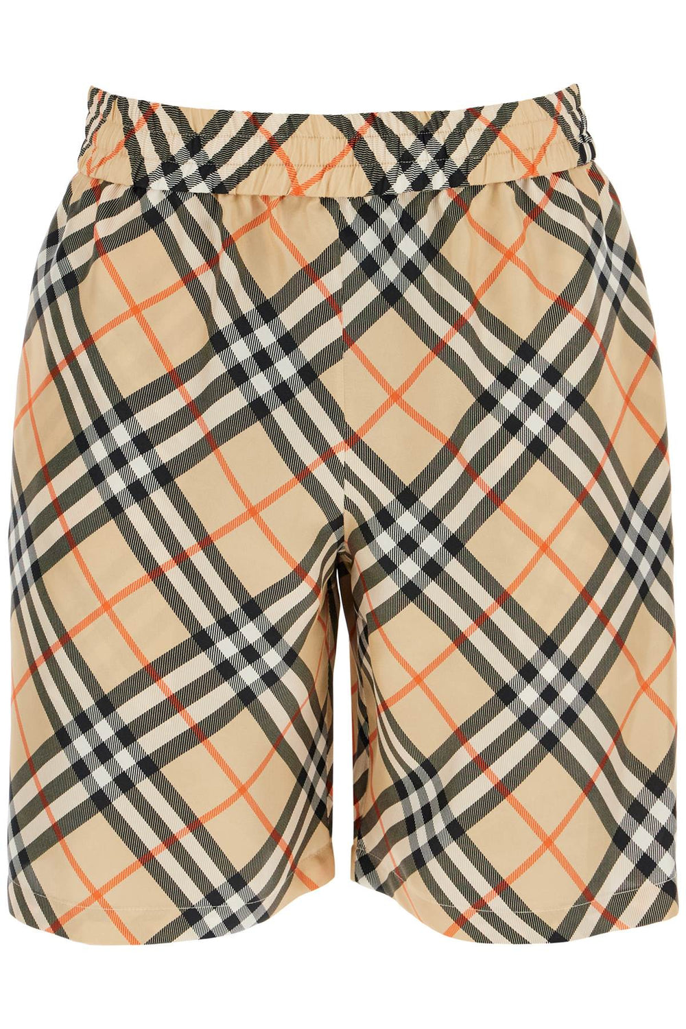 Burberry Check Silk Shorts