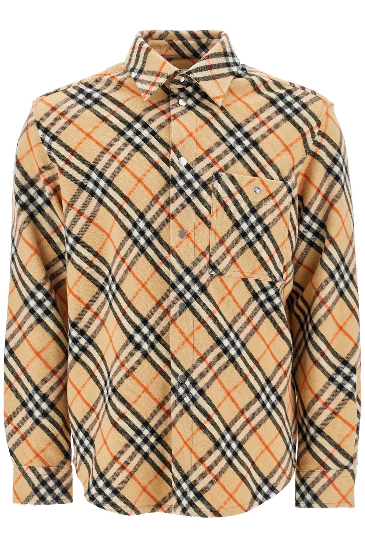 Burberry Check Wool Flannel Overshirt