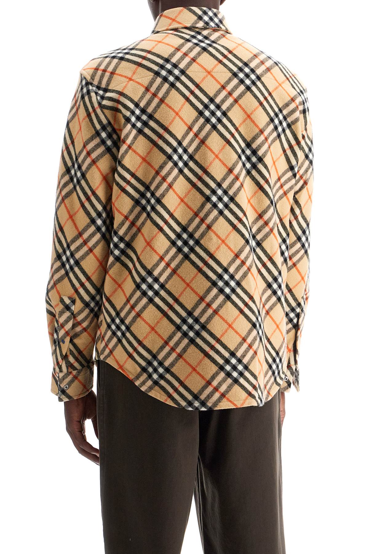 Burberry Check Wool Flannel Overshirt