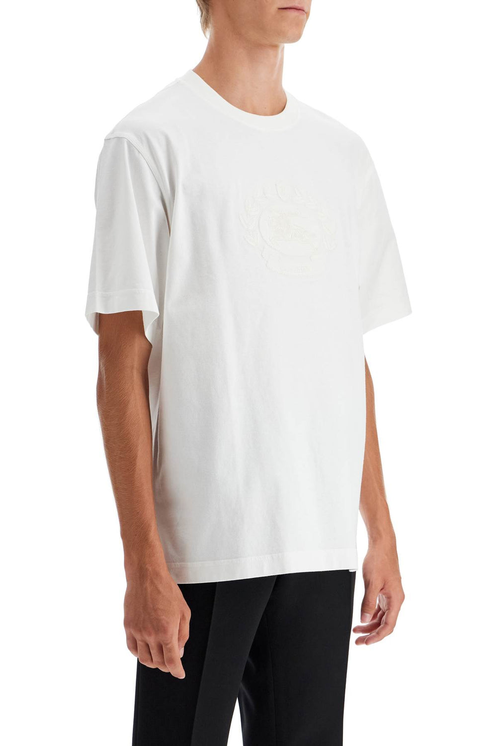 Burberry EKD Embroidered Cotton T-Shirt