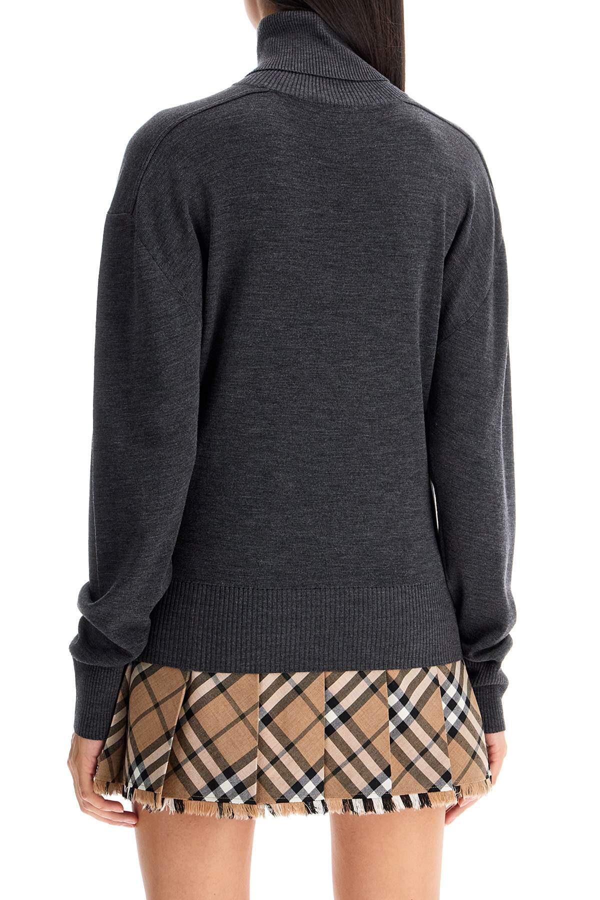 Burberry High Neck Wool Sweater