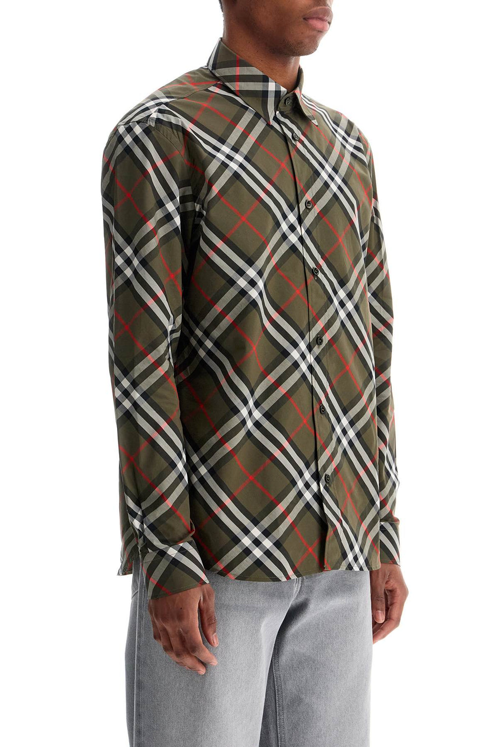 Burberry Check Cotton Regular Fit Shirt