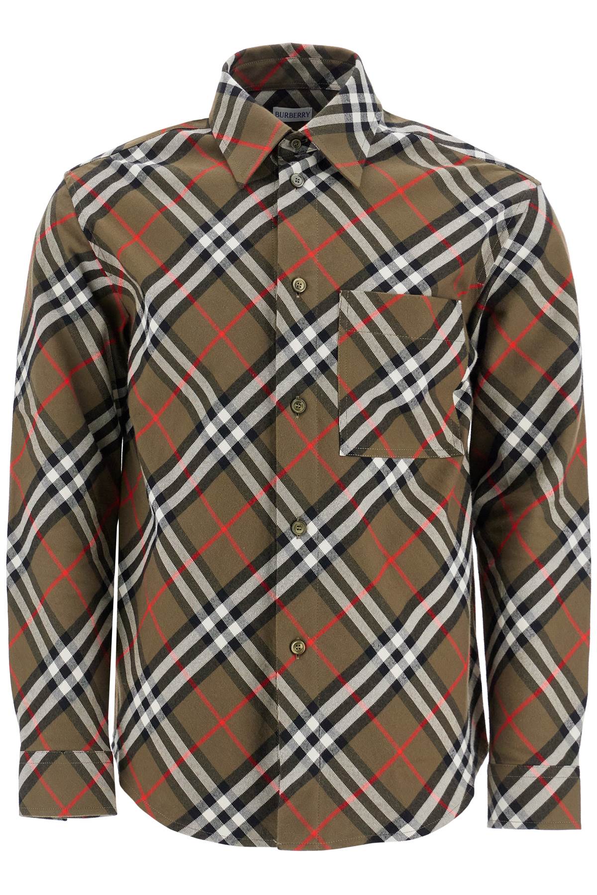 Burberry Check Cotton Flannel Shirt