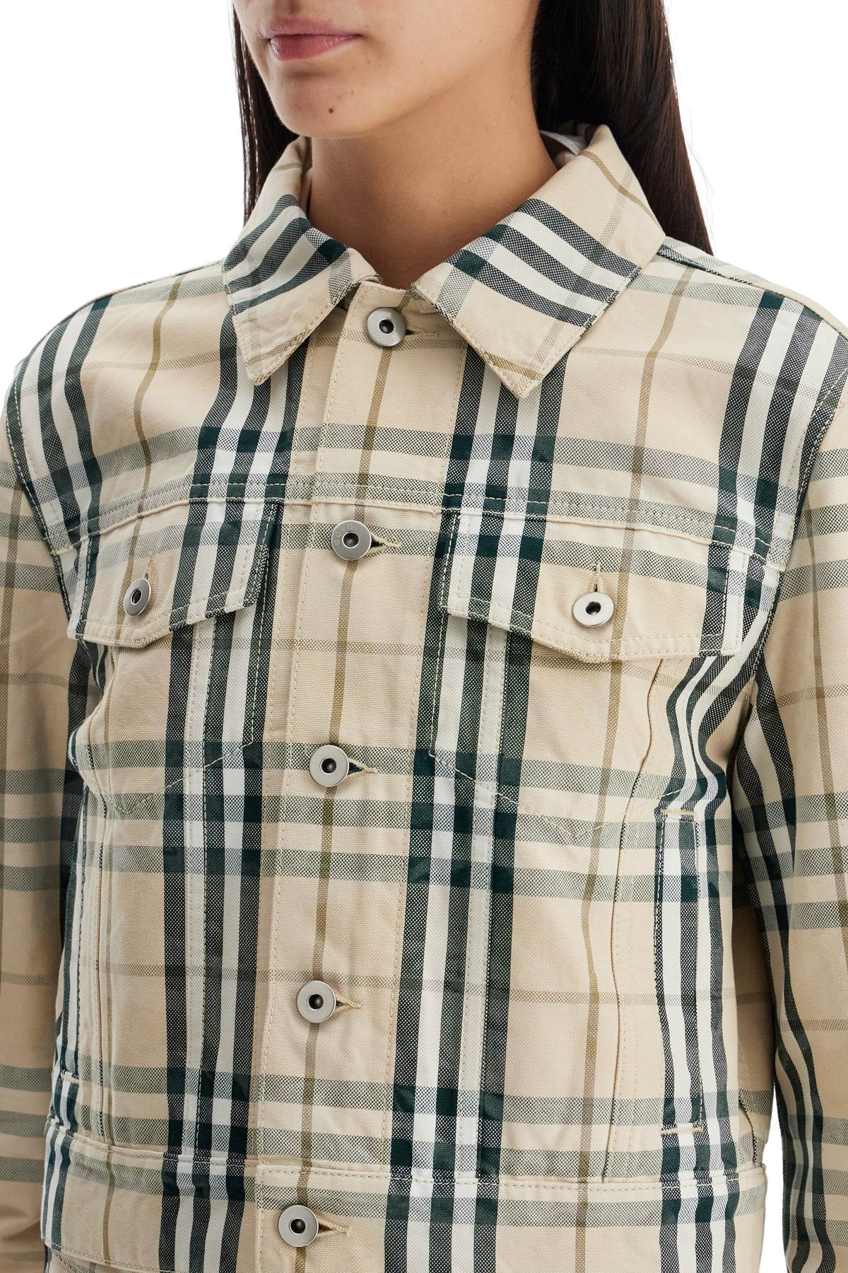 Burberry Check Cropped Jacket