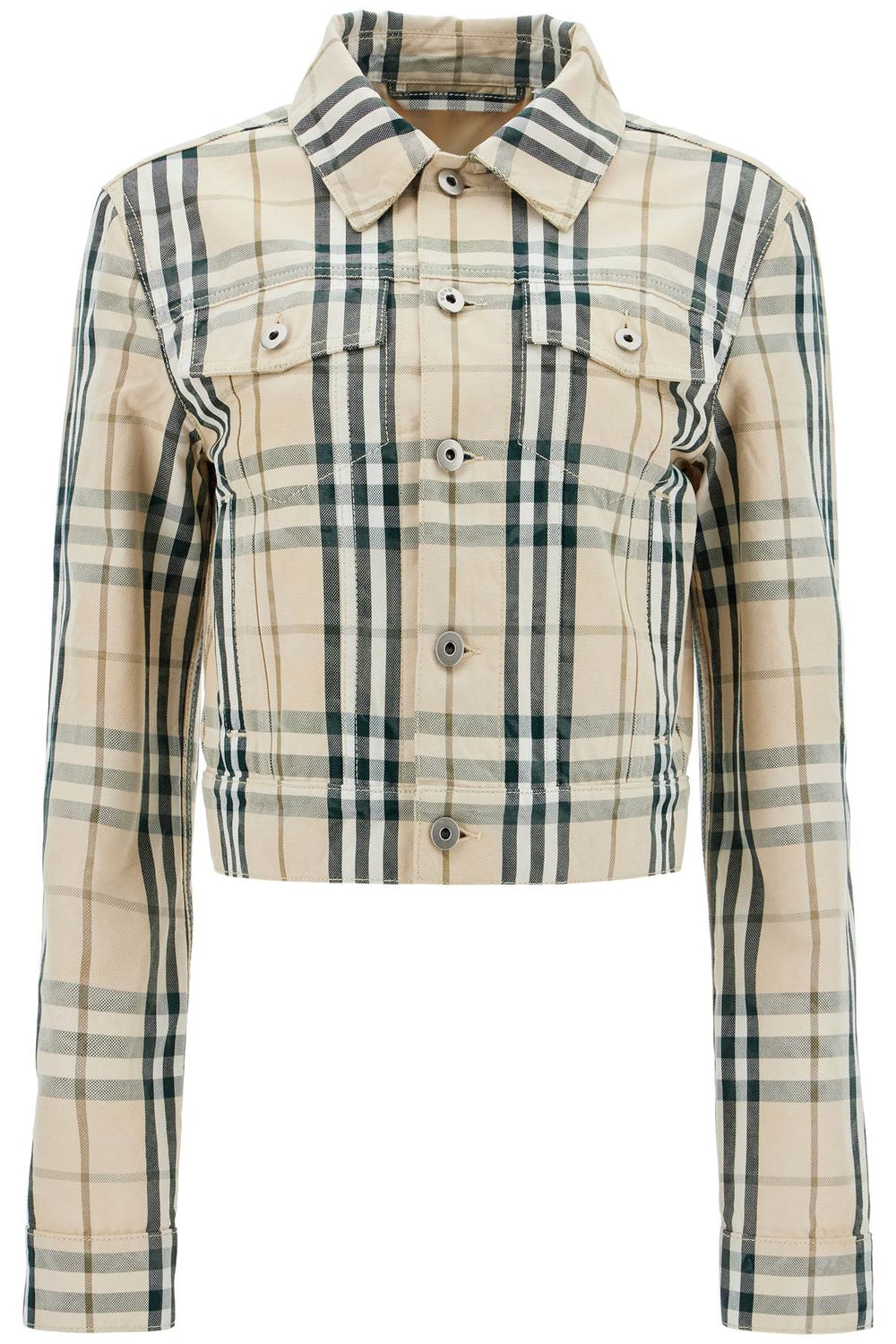 Burberry Check Cropped Jacket