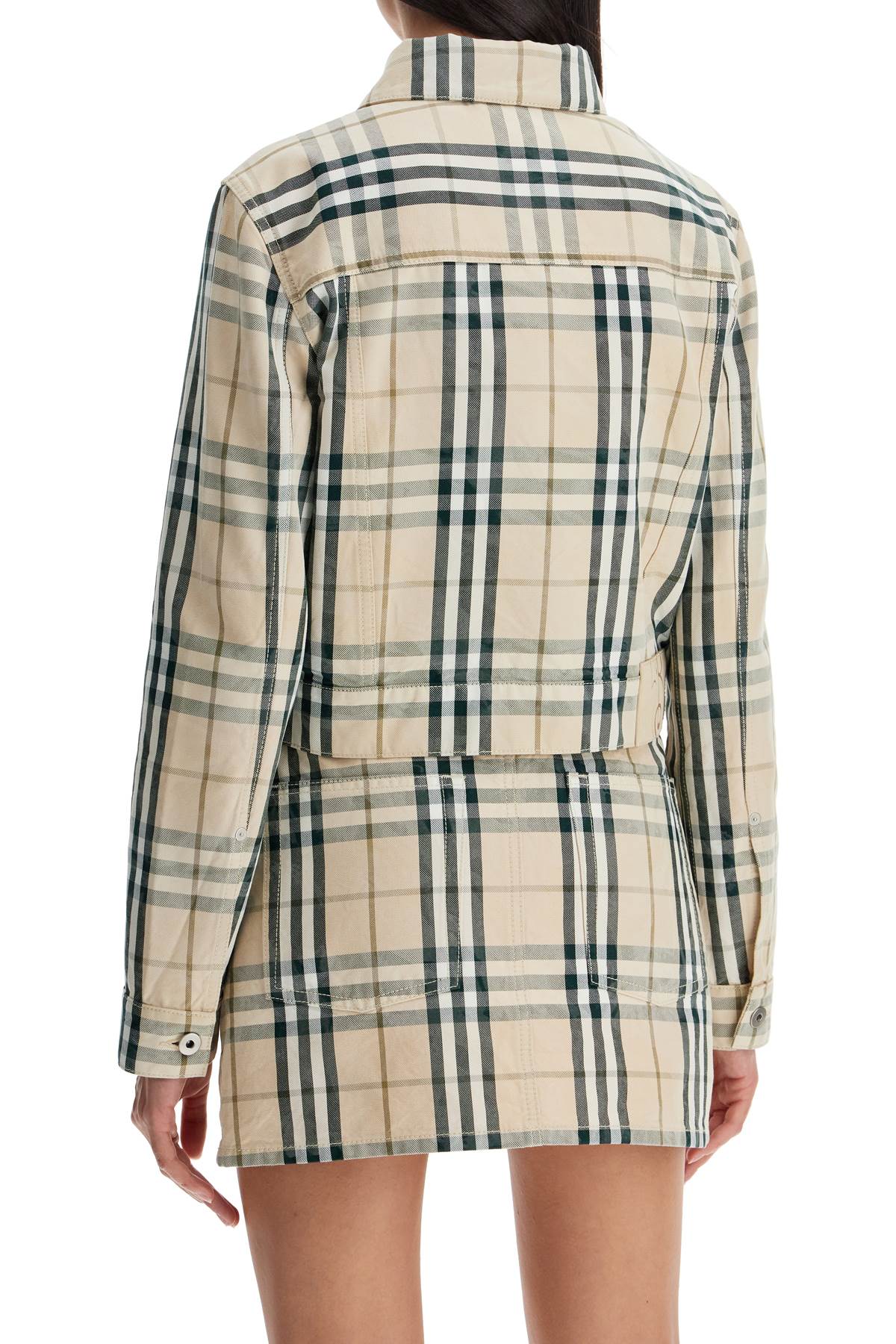 Burberry Check Cropped Jacket