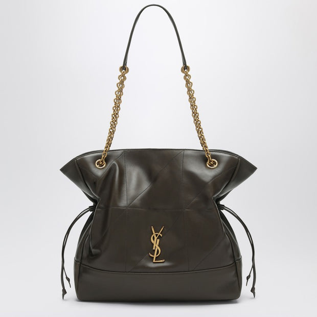 Saint Laurent Brown Leather Shopping Bag Jamie