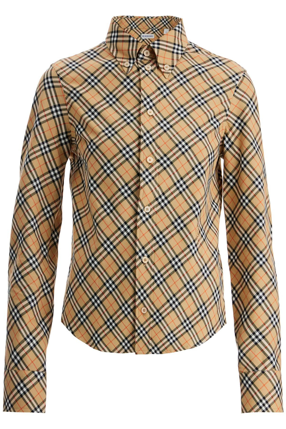 Burberry Check Button Down Shirt