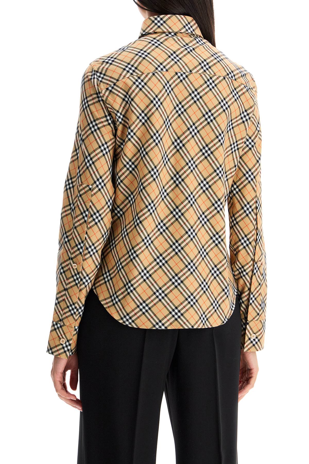 Burberry Check Button Down Shirt