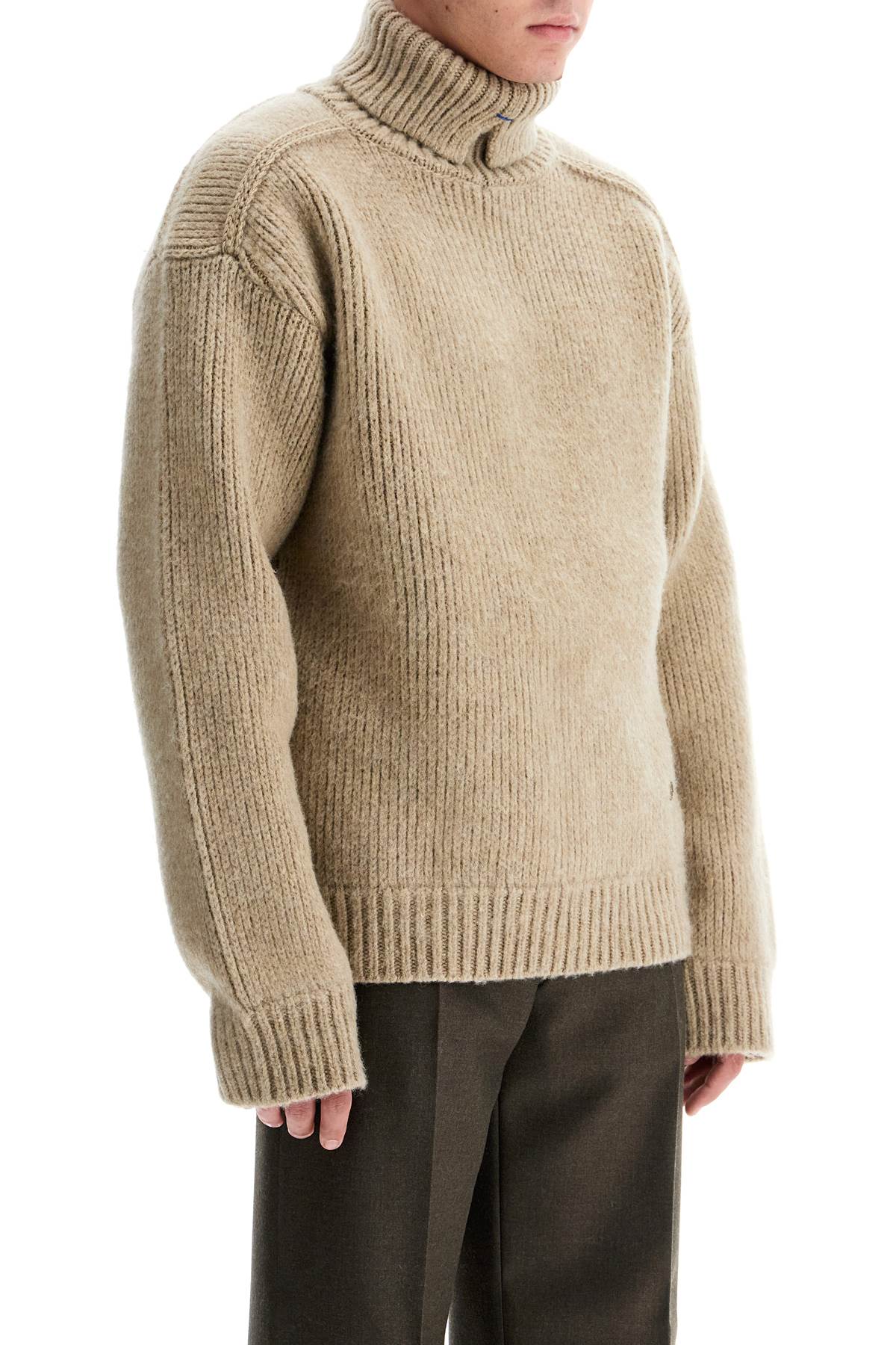 Burberry High-neck Wool And Cashmere Pullover Sweater